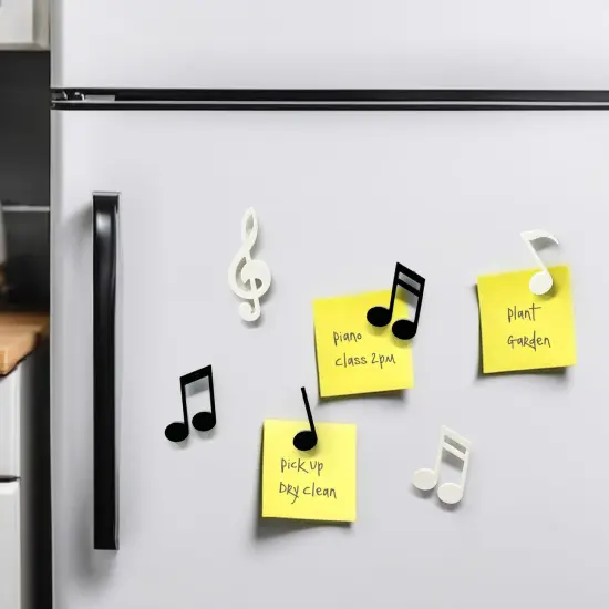 Wrapables Novelty Refrigerator Magnets for Kitchen, Whiteboards, Cabinets, and Lockers (Set of 12) Musical Notes {5}