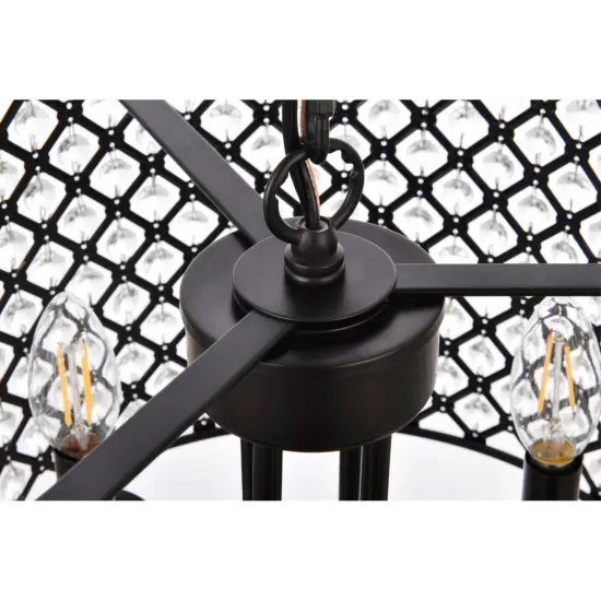 Elise 17 inch pendant in black {6}