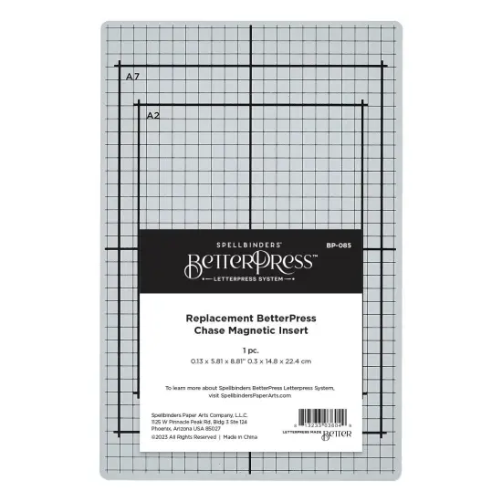 Spellbinders BetterPress Chase Magnetic Insert Replacement-5.81"x8.81" {1}