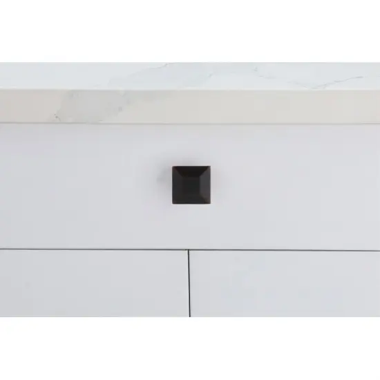 Cecil 1.3" Oil-rubbed Bronze Square Knob Multipack (Set of 10) {2}