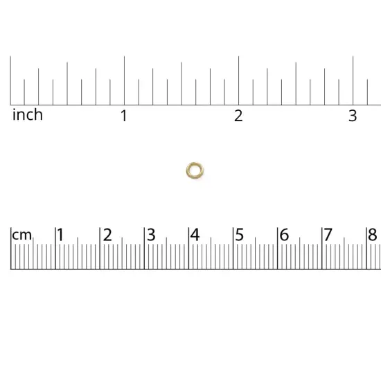 Open Jump Ring 4mm 14 Karat Solid Yellow Gold {2}