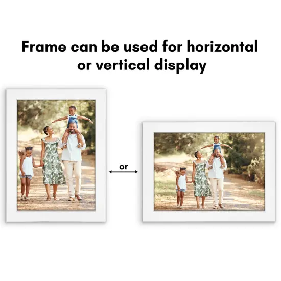 Americanflat A2 A3 A4 A5 Poster Frame - Picture Frame to Display Posters - Ideal for Documents and Artwork - Plexiglass Cover - Adjustable Hanging Hardware - Includes Easel {3}