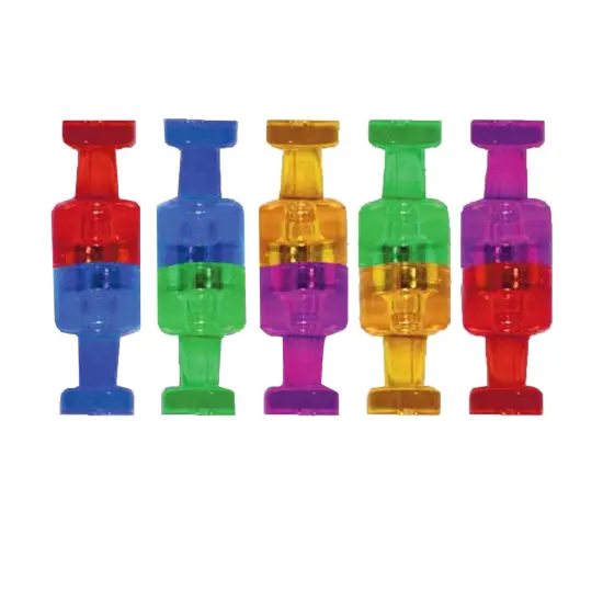 Push Pin Style Super Strong Strength Magnets, Assorted Colors, 10 Per Pack, 6 Packs {2}