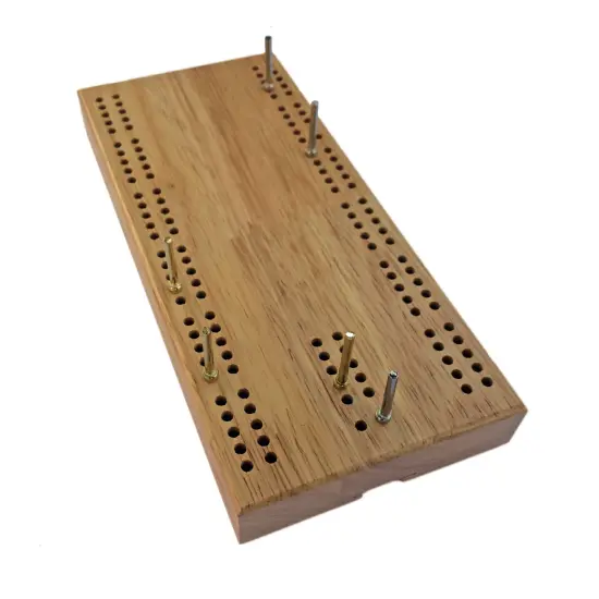 WE Games 7 Inch Travel Cribbage Board - Made of Solid Hardwood , 2 Players {1}