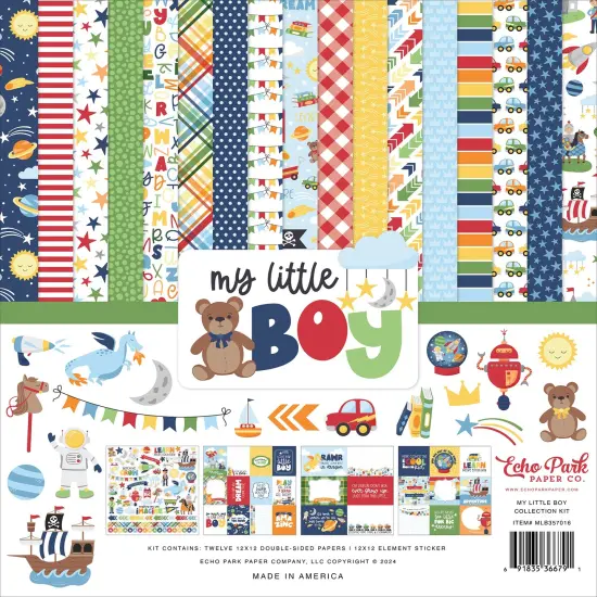 Echo Park Collection Kit 12"X12"-My Little Boy {1}
