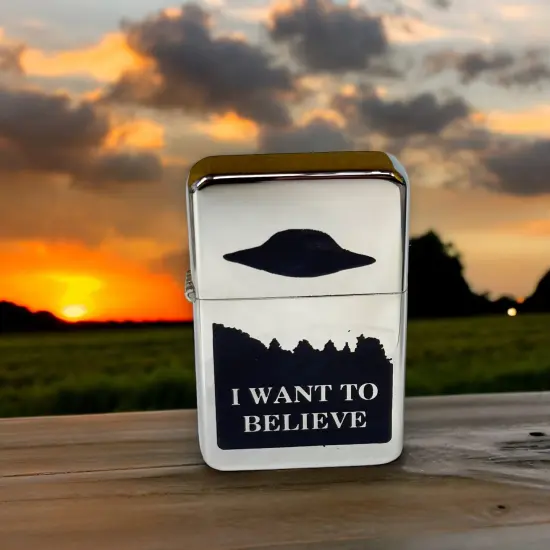 Lighter - I Want to Believe High Polish Chrome {2}