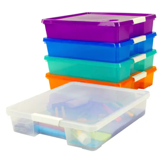 Stack & Store Box Craft Organizer, Assorted Colors, 5-Pack {2}