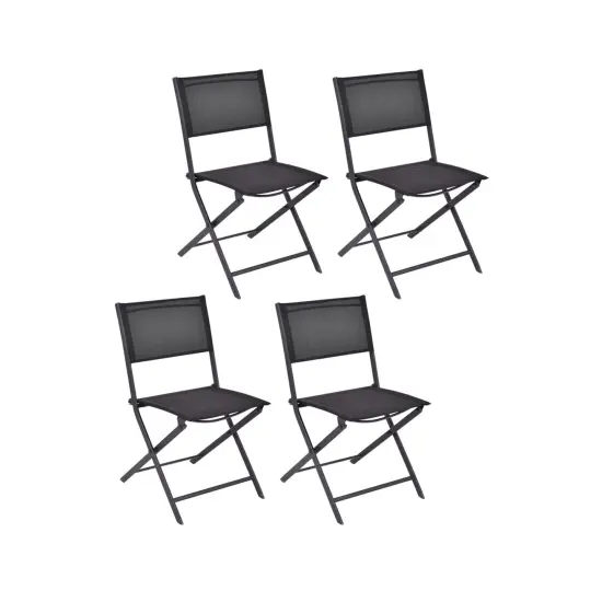 Set of 4 Outdoor Patio Folding Chairs {1}
