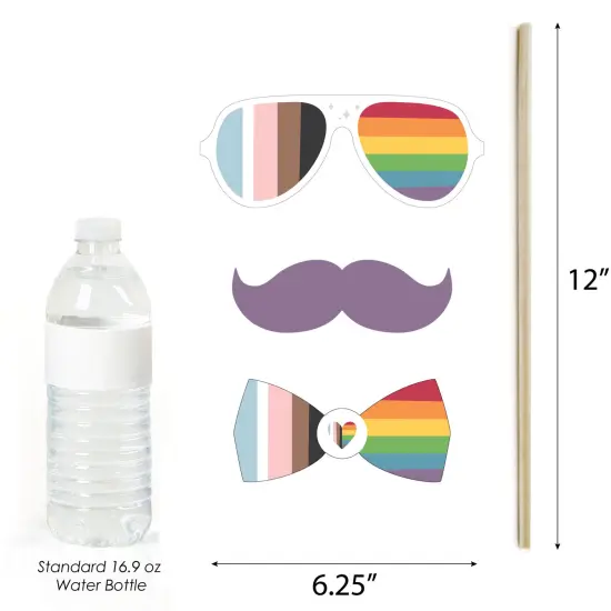 Big Dot of Happiness So Many Ways to Be Human - Pride Party Photo Booth Props Kit - 20 Count {6}