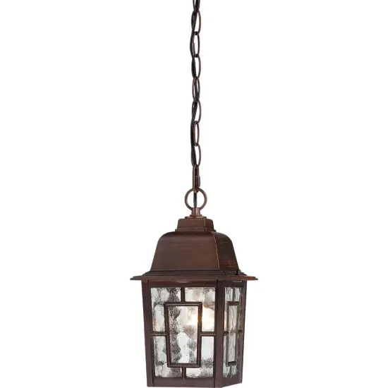 Banyon 1-Light Hanging Mounted Outdoor Light Fixture in Rustic Bronze Finish {1}