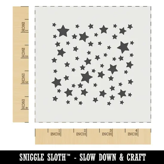 Cluster of Stars Wall Cookie DIY Craft Reusable Stencil {7}