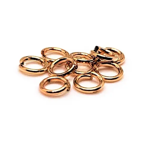 100, 500 or 1,000 Pieces: 4 mm Dark Rose Gold Open Jump Rings, 21g {1}