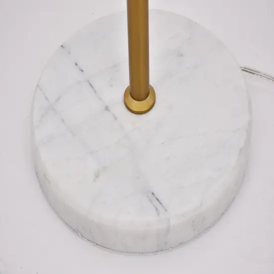 Eclipse 1 Light Brass Floor Lamp With Clear Glass {6}