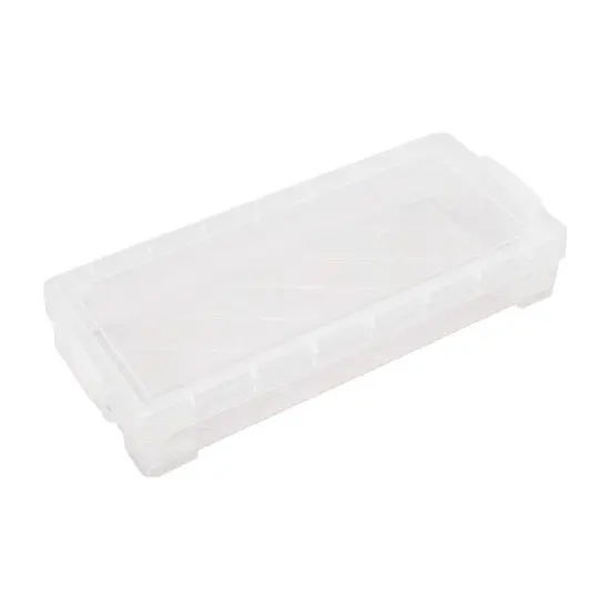 Pack of 8 - Pencil Box, Holds: 50+ pencils, 25+ pens, 20+ markers or 64 crayons, Measures 3.75" x 8.375"L x 1.625"H {3}