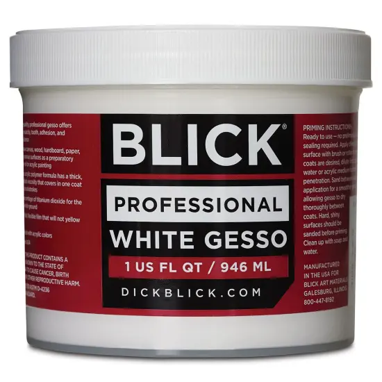 Blick Artists Acrylic Gesso - Professional White, Quart {2}