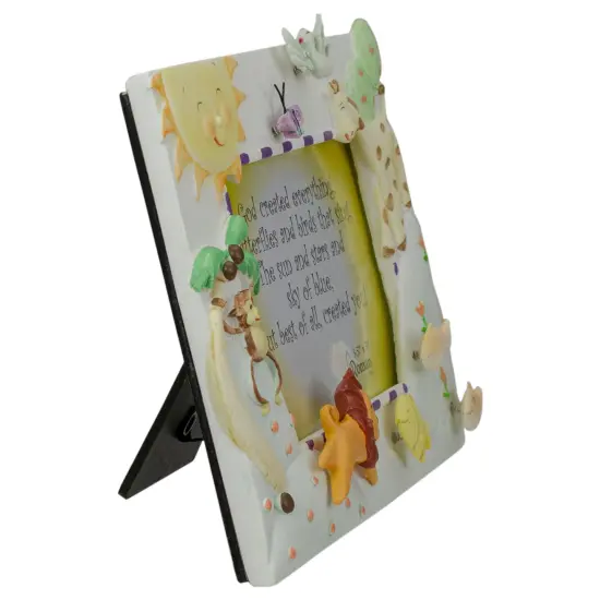 Roman 3-D Animal "God Created Everything" Picture Frame - 7" Multi {4}