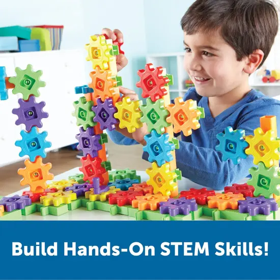 100 Pieces Deluxe Building Set, STEM Construction Toy Set, 100 Pieces, Ages 3+ {5}