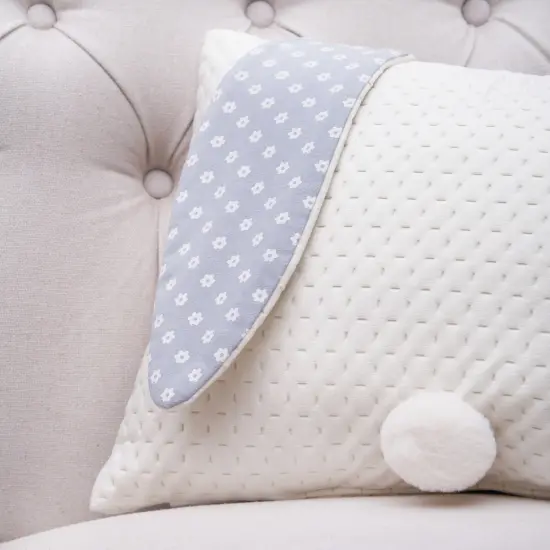 Boy Easter Bunny w/ Flap Ears Decorative Accent Pillow, 13" x 18" {5}