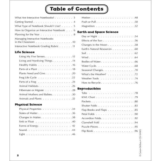 Carson Dellosa 1st Grade Interactive Notebooks, Reproducible Workbook Covering Physical, Space, and Earth Science, Test Prep and Classroom Organization Resource {3}