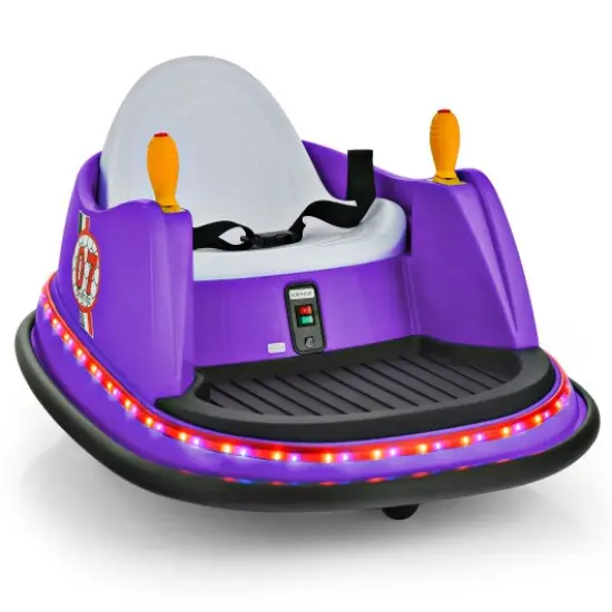 Kids Ride On Bumper Car with Remote Control Ideal Gift for Special Occasions Purple {1}