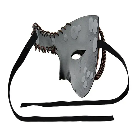 Dan Droid Steampunk Cyborg Spiked One Eyed Metallic Mask {3}