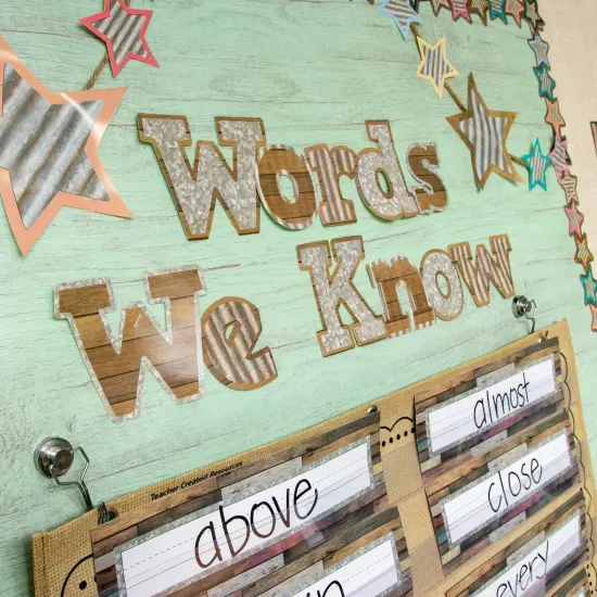 Home Sweet Classroom Bold Block 4" Letters Combo Pack, 230 Characters Per Pack, 3 Packs {4}