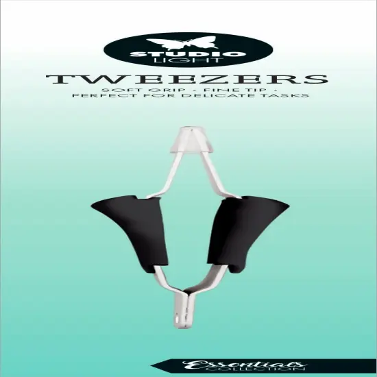 Studio Light Soft Grip Tweezer-Nr. 02, Fine Tip {1}