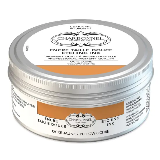 Charbonnel Etching Ink - Yellow Ochre, 200 ml {1}