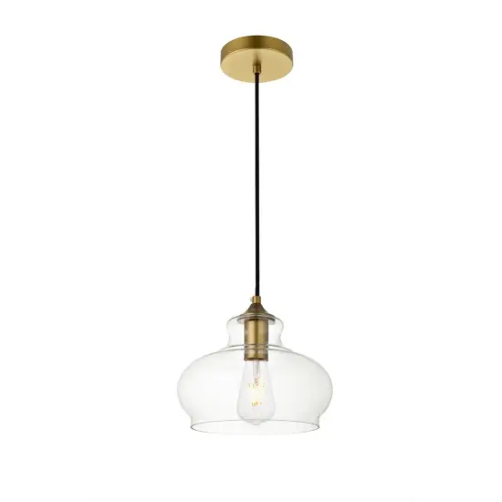 Destry 1 Light Chrome Pendant With Clear Glass {3}