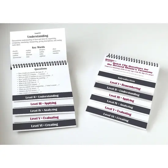 Quick Flip Questions for the Revised Bloom's Taxonomy, Pack of 4 {2}