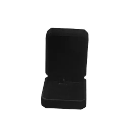 High-Quality Velvet Necklace Box Black {1}
