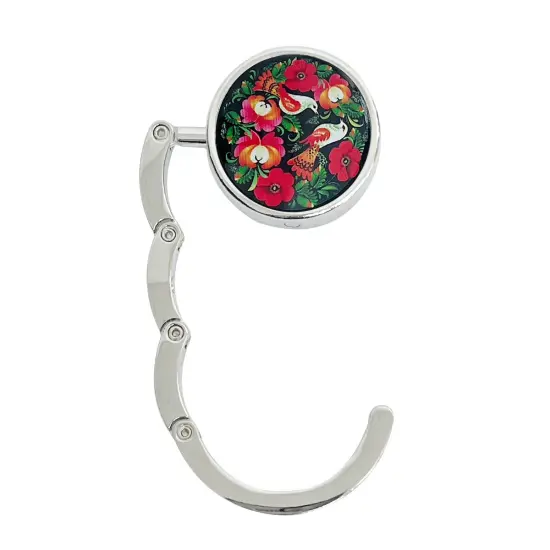 Wrapables Scenic Purse Hook Hanger, Foldable Handbag Table Hanger, Love Birds {2}