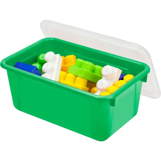 Small Cubby Bin with Cover, Classroom Green {2}
