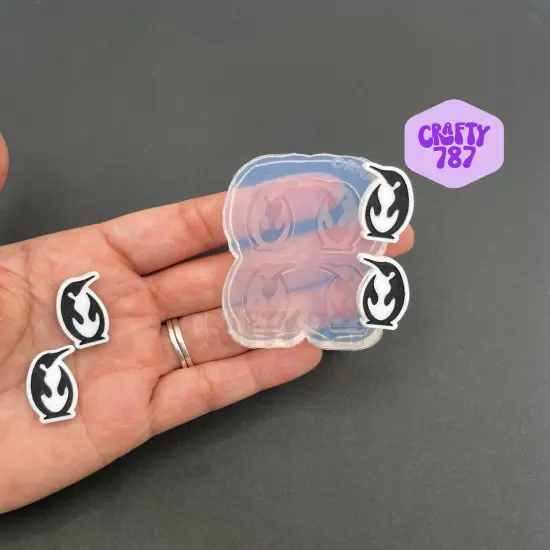 Penguin Studs Earring/Bits Silicone Mold (A13) {1}