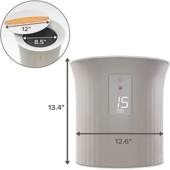 Live Fine Bathroom Towel Warmer, Small Blanket & Towel Heater Gray {2}