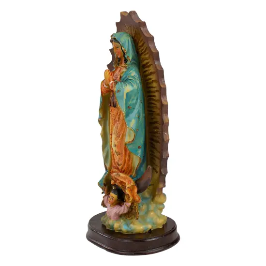 Northlight Our Lady of Guadalupe with Angel Figurine - 9.25" Brown {5}
