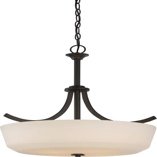 Laguna 4-Light Pendants Mounted Pendant Light Fixture in Forest Bronze Finish {1}