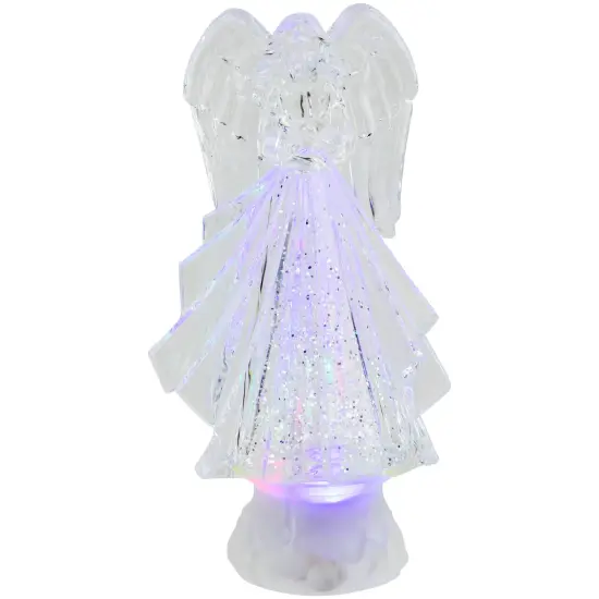 Northlight LED Lighted Acrylic Angel Christmas Snow Globe - 8.75" Clear {3}