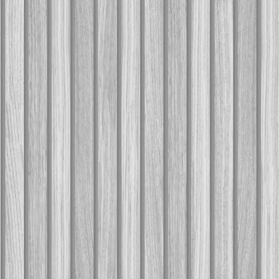 Transform Wooden Slats Grey Peel and Stick Wallpaper {2}
