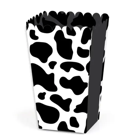 Big Dot of Happiness Cow Print - Farm Animal Party Favor Popcorn Treat Boxes - Set of 12 {1}
