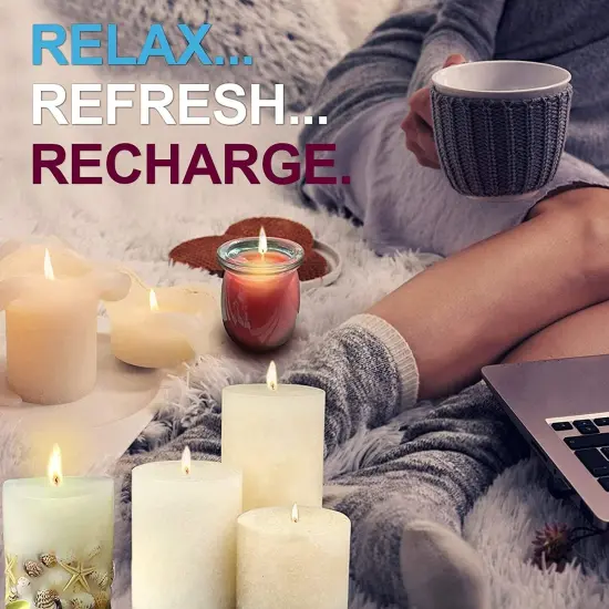 100Pcs Cotton Candle Wicks, 6 Inches Low Smoke Pre-Waxed Candle Wicks for Candle Making, Candle DIY {7}