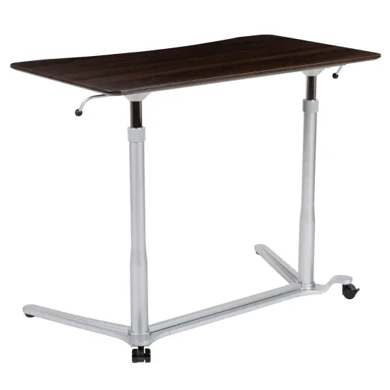 Emma and Oliver Sit-Down, Stand-Up Ergonomic Computer Desk - Standing Desk Black {6}