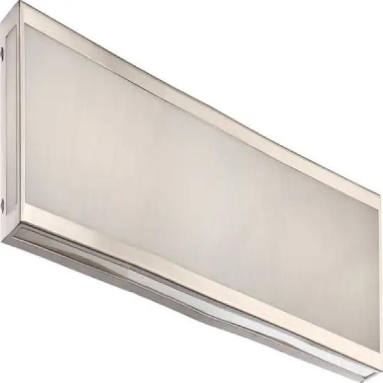 Nuvo Crate 36" LED Vanity Marbleized Acrylic Panels in Brushed Nickel Finish {1}
