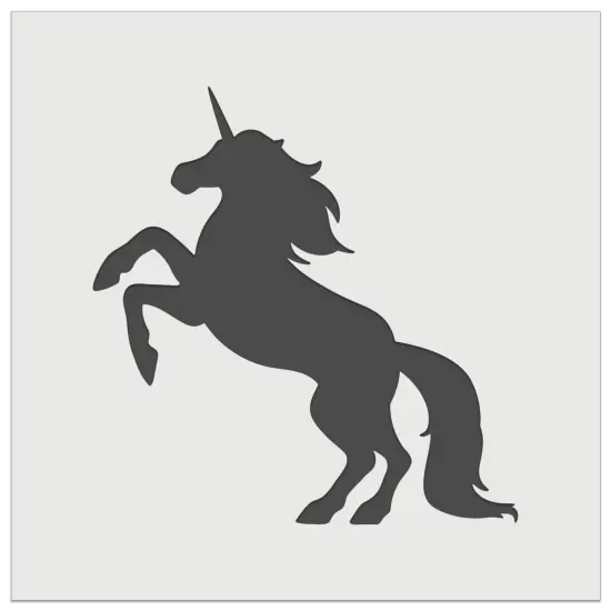 Majestic Unicorn Rearing Up Wall Cookie DIY Craft Reusable Stencil {7}
