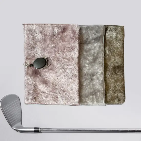 100% Viscose (Vegetable Fiber) Premium Quality Golf Towel Gray {6}