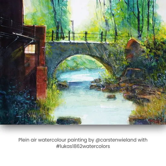 LUKAS 1862 Aquarell Artists' Watercolor Pans, Half Pan - Vibrant Professional Grade Watercolor Paint - Easy-to-Wet, Intense Color, Long-lasting - Ideal for Professional Watercolorists {5}