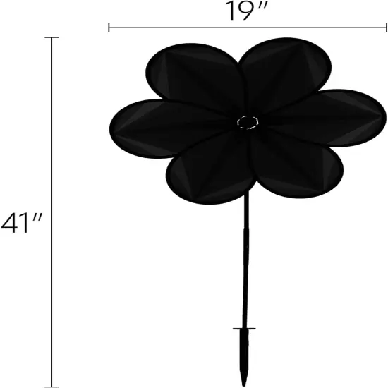 19-inch Tie Dye Daze Flower Spinner {5}