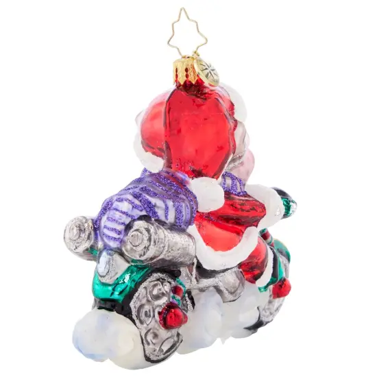 Christopher Radko Christopher Radko Low Rider Hog Glass Christmas Ornament 1021519 Red {6}