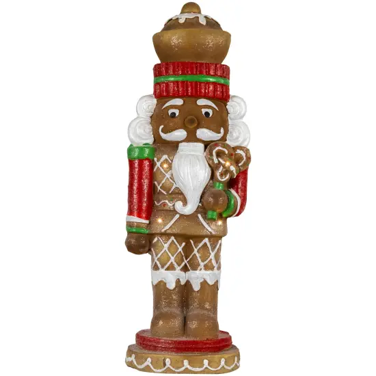 Northlight LED Lighted Gingerbread Nutcracker Christmas Figurine - 25.5" Brown {1}