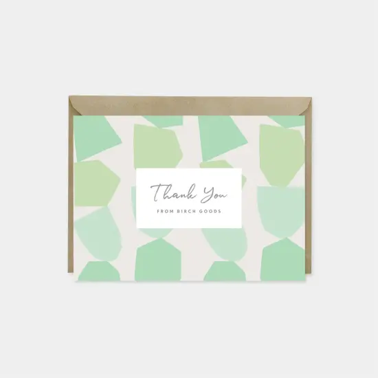 Thank You Card Set, Cut Out Shape {3}